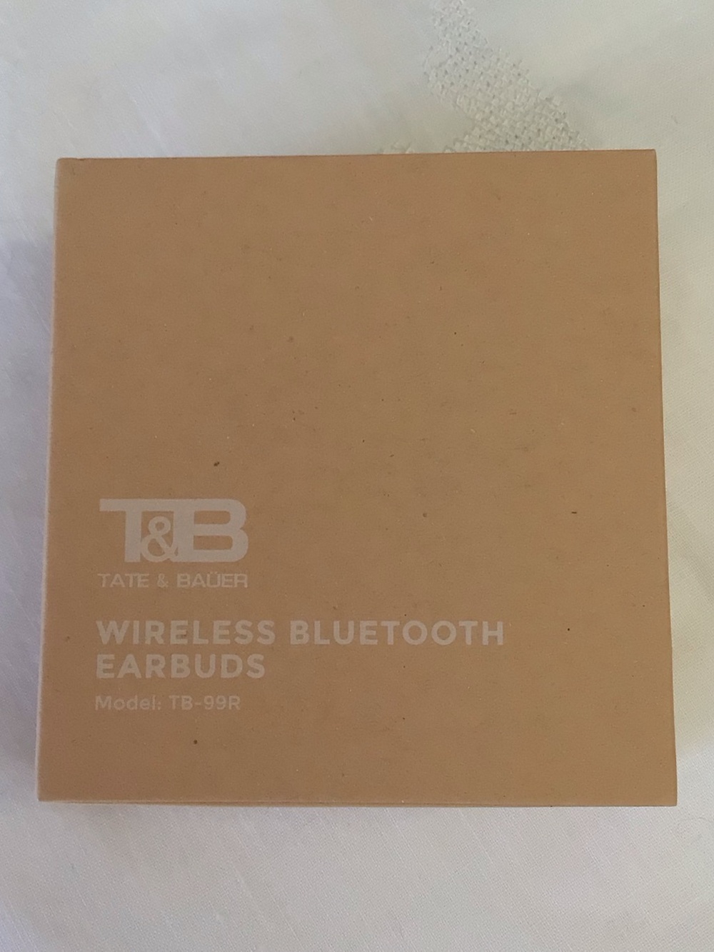 Tate & Bauer TB-99R Wireless Bluetooth 5.0 Earbuds Case Mic Black New Sealed